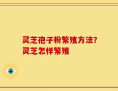 灵芝孢子粉繁殖方法？灵芝怎样繁殖