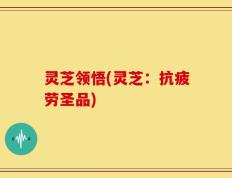 灵芝领悟(灵芝：抗疲劳圣品)