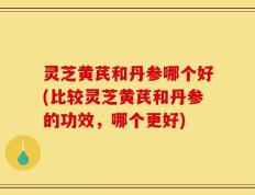 灵芝黄芪和丹参哪个好(比较灵芝黄芪和丹参的功效，哪个更好)