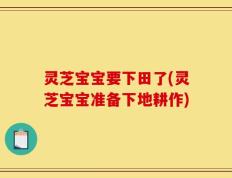 灵芝宝宝要下田了(灵芝宝宝准备下地耕作)
