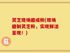 灵芝现场磨成粉(现场磨制灵芝粉，实现鲜活呈现！)