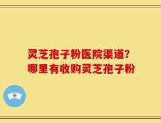 灵芝孢子粉医院渠道？哪里有收购灵芝孢子粉