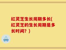 红灵芝生长周期多长(红灵芝的生长周期是多长时间？)