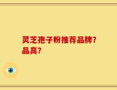 灵芝孢子粉推荐品牌？品高？