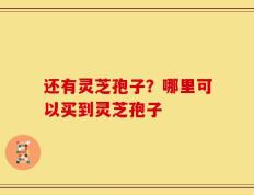 还有灵芝孢子？哪里可以买到灵芝孢子