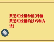 灵芝红栓菌种植(种植灵芝红栓菌的技巧和方法)