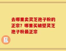 去哪里卖灵芝孢子粉的正宗？哪里买破壁灵芝孢子粉最正宗