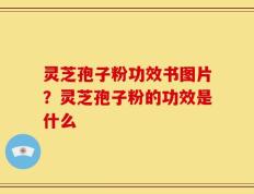 灵芝孢子粉功效书图片？灵芝孢子粉的功效是什么