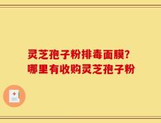 灵芝孢子粉排毒面膜？哪里有收购灵芝孢子粉