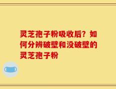 灵芝孢子粉吸收后？如何分辨破壁和没破壁的灵芝孢子粉