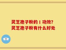 灵芝孢子粉的丨功效？灵芝孢子粉有什么好处
