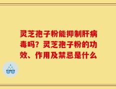灵芝孢子粉能抑制肝病毒吗？灵芝孢子粉的功效、作用及禁忌是什么