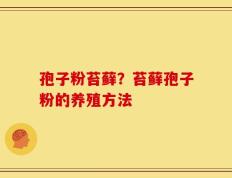 孢子粉苔藓？苔藓孢子粉的养殖方法