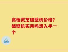 高档灵芝破壁机价格？破壁机实用吗想入手一个