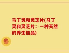 马丁灵和灵芝片(马丁灵和灵芝片：一种天然的养生佳品)