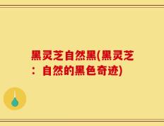 黑灵芝自然黑(黑灵芝：自然的黑色奇迹)
