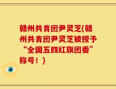赣州共青团尹灵芝(赣州共青团尹灵芝被授予“全国五四红旗团委”称号！)