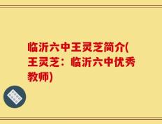 临沂六中王灵芝简介(王灵芝：临沂六中优秀教师)
