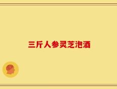 三斤人参灵芝泡酒