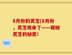 8月份的灵芝(8月份，灵芝现身了——探秘灵芝的秘密！