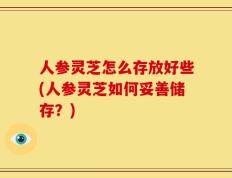 人参灵芝怎么存放好些(人参灵芝如何妥善储存？)