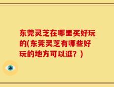 东莞灵芝在哪里买好玩的(东莞灵芝有哪些好玩的地方可以逛？)