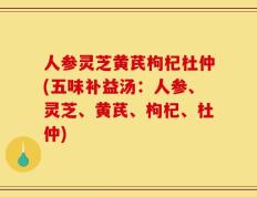 人参灵芝黄芪枸杞杜仲(五味补益汤：人参、灵芝、黄芪、枸杞、杜仲)