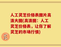 人工灵芝价格表图片高清大图(高清图：人工灵芝价格表，让你了解灵芝的市场行情)