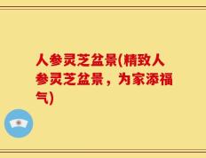 人参灵芝盆景(精致人参灵芝盆景，为家添福气)