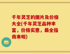 千年灵芝的图片及价格大全(千年灵芝品种丰富，价格实惠，最全指南来啦)