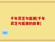 千年灵芝与狐狸(千年灵芝与狐狸的故事)