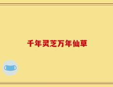 千年灵芝万年仙草