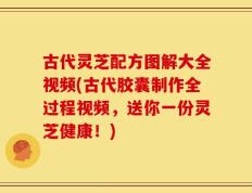 古代灵芝配方图解大全视频(古代胶囊制作全过程视频，送你一份灵芝健康！)