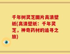 千年树灵芝图片高清壁纸(高清壁纸：千年灵芝，神奇药材的追寻之旅)