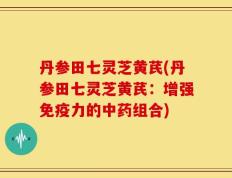 丹参田七灵芝黄芪(丹参田七灵芝黄芪：增强免疫力的中药组合)