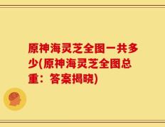 原神海灵芝全图一共多少(原神海灵芝全图总重：答案揭晓)