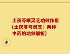 土茯苓跟灵芝功效作用(土茯苓与灵芝：两种中药的功效解析)