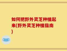 如何把野外灵芝种植起来(野外灵芝种植指南)