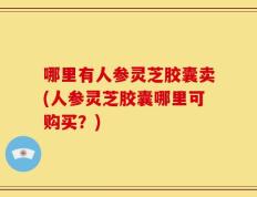 哪里有人参灵芝胶囊卖(人参灵芝胶囊哪里可购买？)