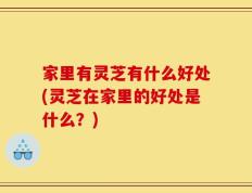 家里有灵芝有什么好处(灵芝在家里的好处是什么？)