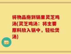 将物品拖到锅里灵芝鸡汤(灵芝鸡汤：将主要原料放入锅中，轻松煲汤)