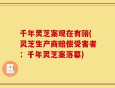 千年灵芝案现在有赔(灵芝生产商赔偿受害者：千年灵芝案落幕)