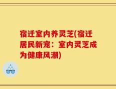宿迁室内养灵芝(宿迁居民新宠：室内灵芝成为健康风潮)