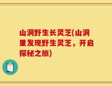 山洞野生长灵芝(山洞里发现野生灵芝，开启探秘之旅)
