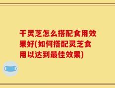 干灵芝怎么搭配食用效果好(如何搭配灵芝食用以达到最佳效果)