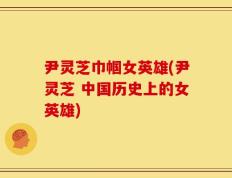 尹灵芝巾帼女英雄(尹灵芝 中国历史上的女英雄)
