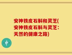安神铁皮石斛和灵芝(安神铁皮石斛与灵芝：天然的健康之路)