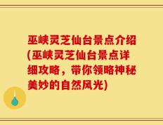 巫峡灵芝仙台景点介绍(巫峡灵芝仙台景点详细攻略，带你领略神秘美妙的自然风光)