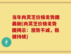 当年肉灵芝价格走势图最新(肉灵芝价格走势图揭示：涨势不减，稳健持续)