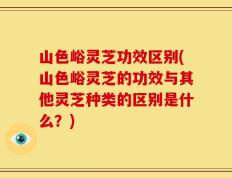 山色峪灵芝功效区别(山色峪灵芝的功效与其他灵芝种类的区别是什么？)